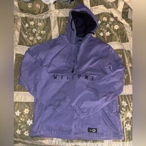 Welcome Purple Hooded Jacket